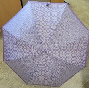 Coach Full Size Purple Umbrella